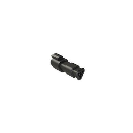 Amphenol Combination Line Connector, 3 Contact(S), Male, Crimp Terminal, Receptacle AT04-3P-SR02BLK